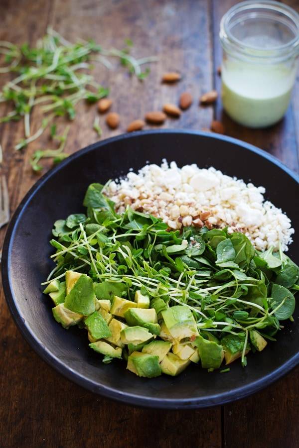 Salad in a bowl.